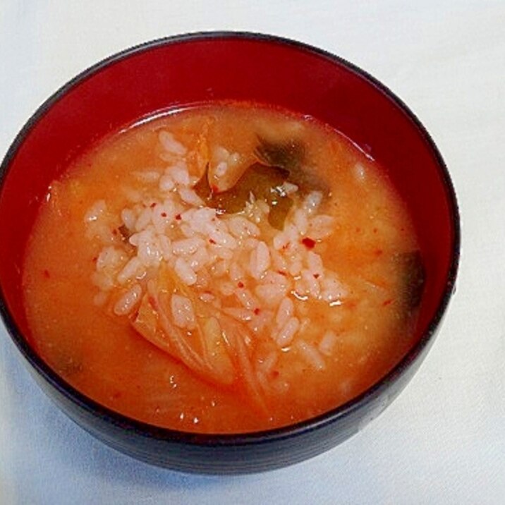 うちのご飯「即席！キムチ雑炊」